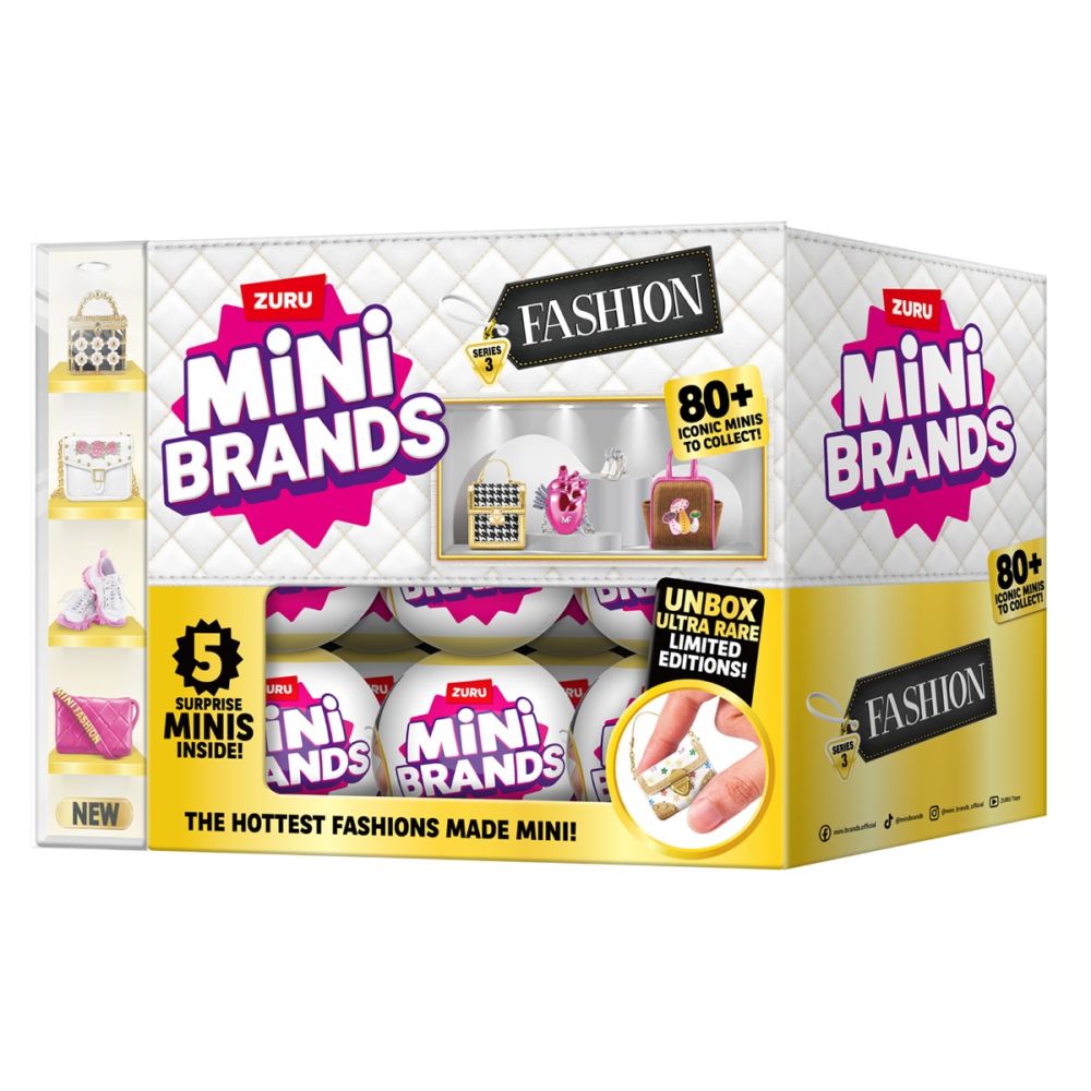 Топка с 5 аксесоара изненада, Mini Brands Fashion, S3