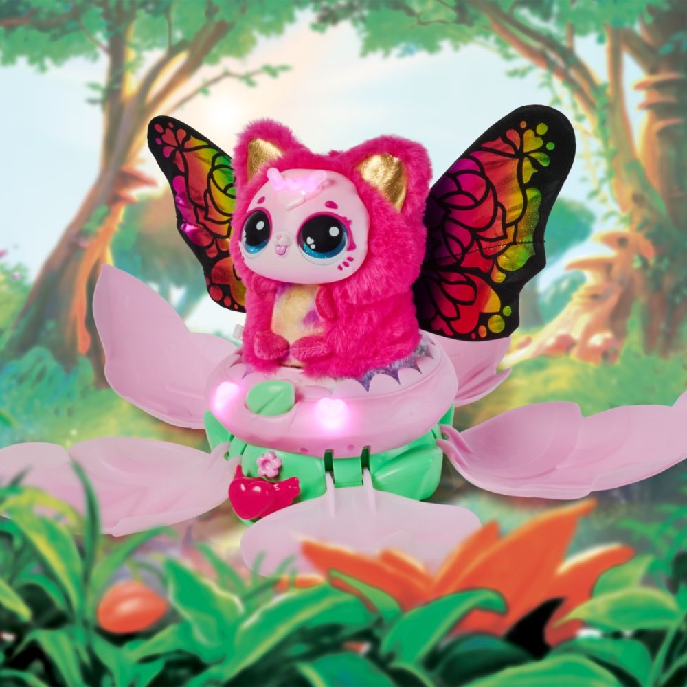 Плюшена фигурка изненада, Hatchimals, Bloomables, Kittyfly, 6072450