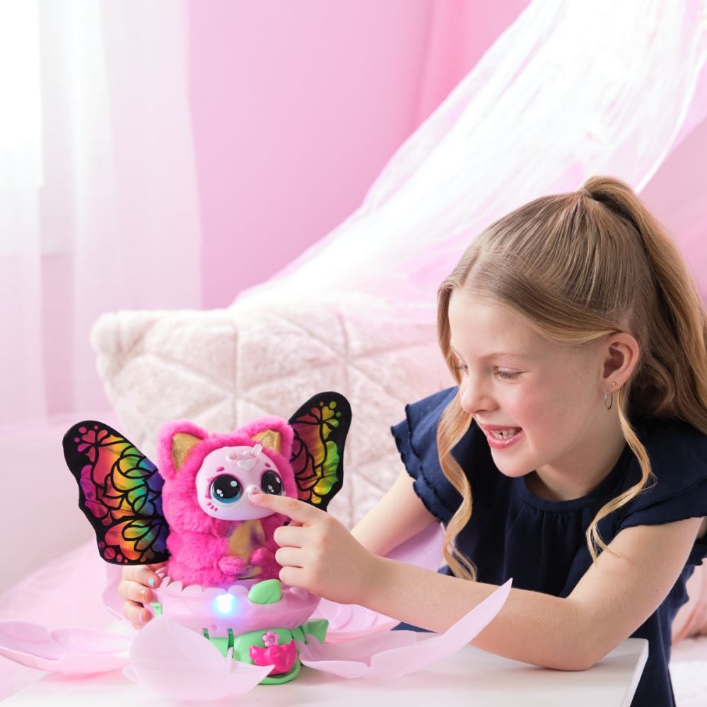 Плюшена фигурка изненада, Hatchimals, Bloomables, Kittyfly, 6072450