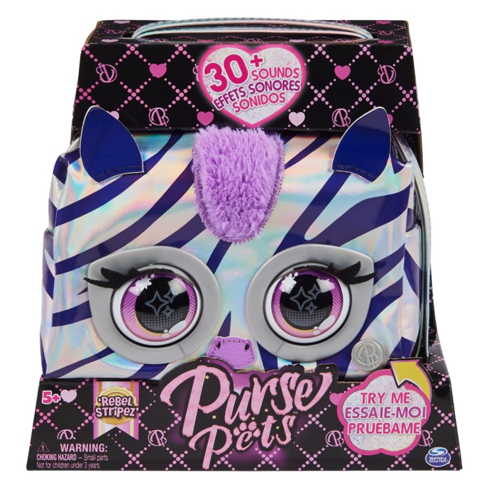 Интерактивна чанта, Purse Pets, Синя, 20140945