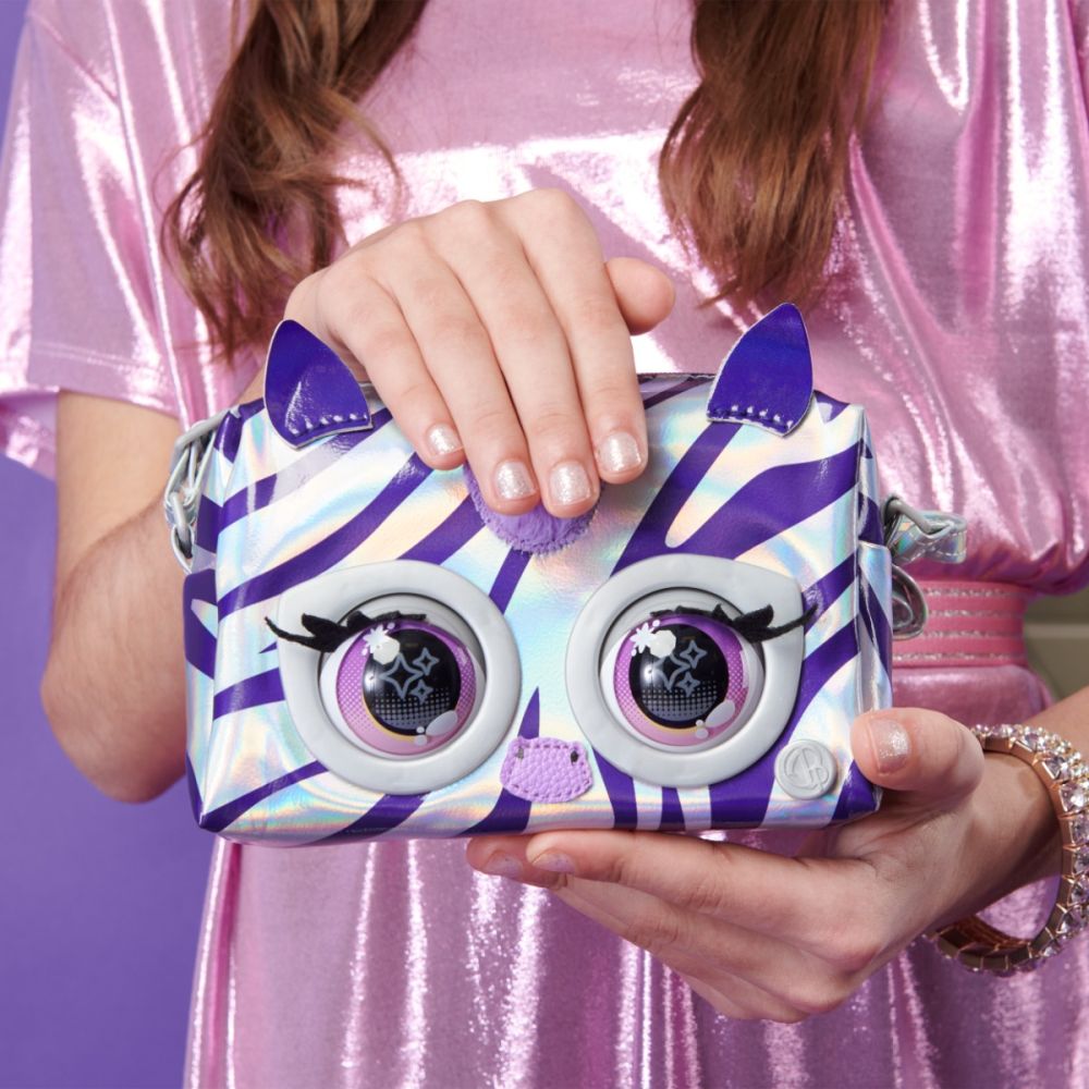 Интерактивна чанта, Purse Pets, Синя, 20140945