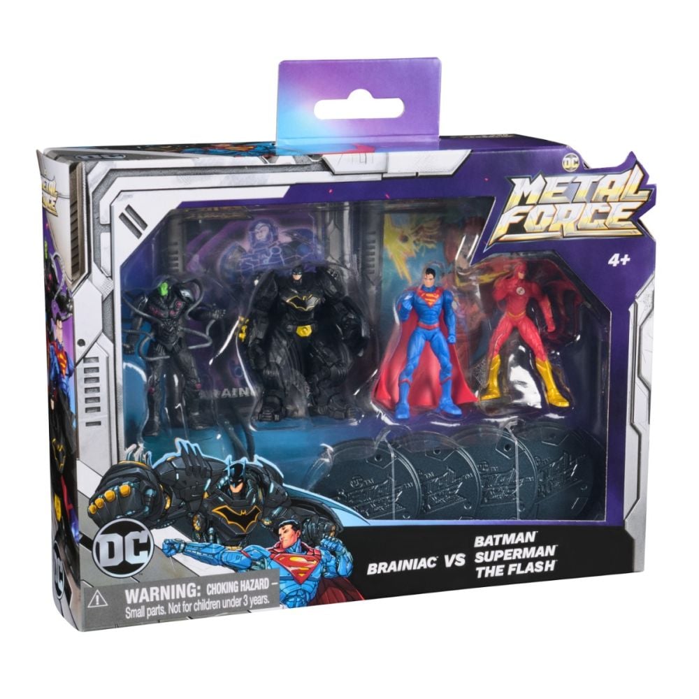 Комплект 4 фигурки, Dc Universe, Metal Force, 5 см, 6072651