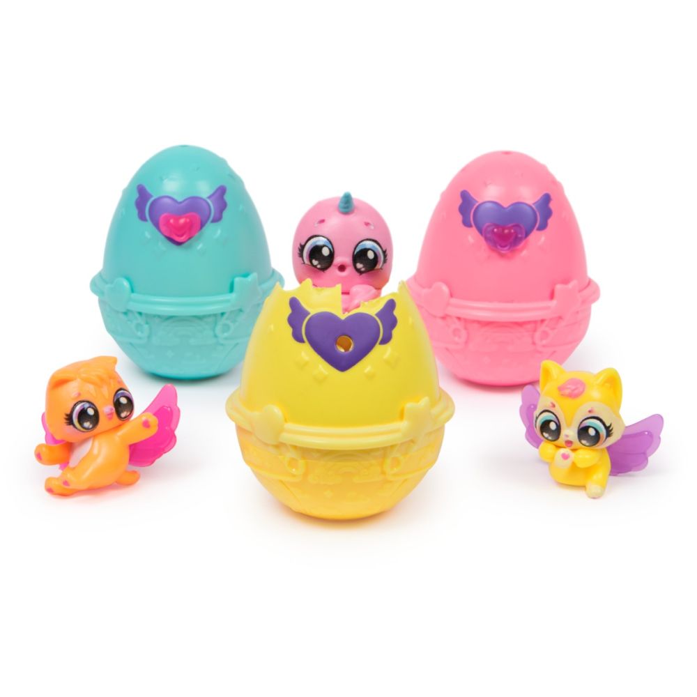 Комплект фигурки в кошница, Hatchimals, Alive Neon Rainbow, 6072741