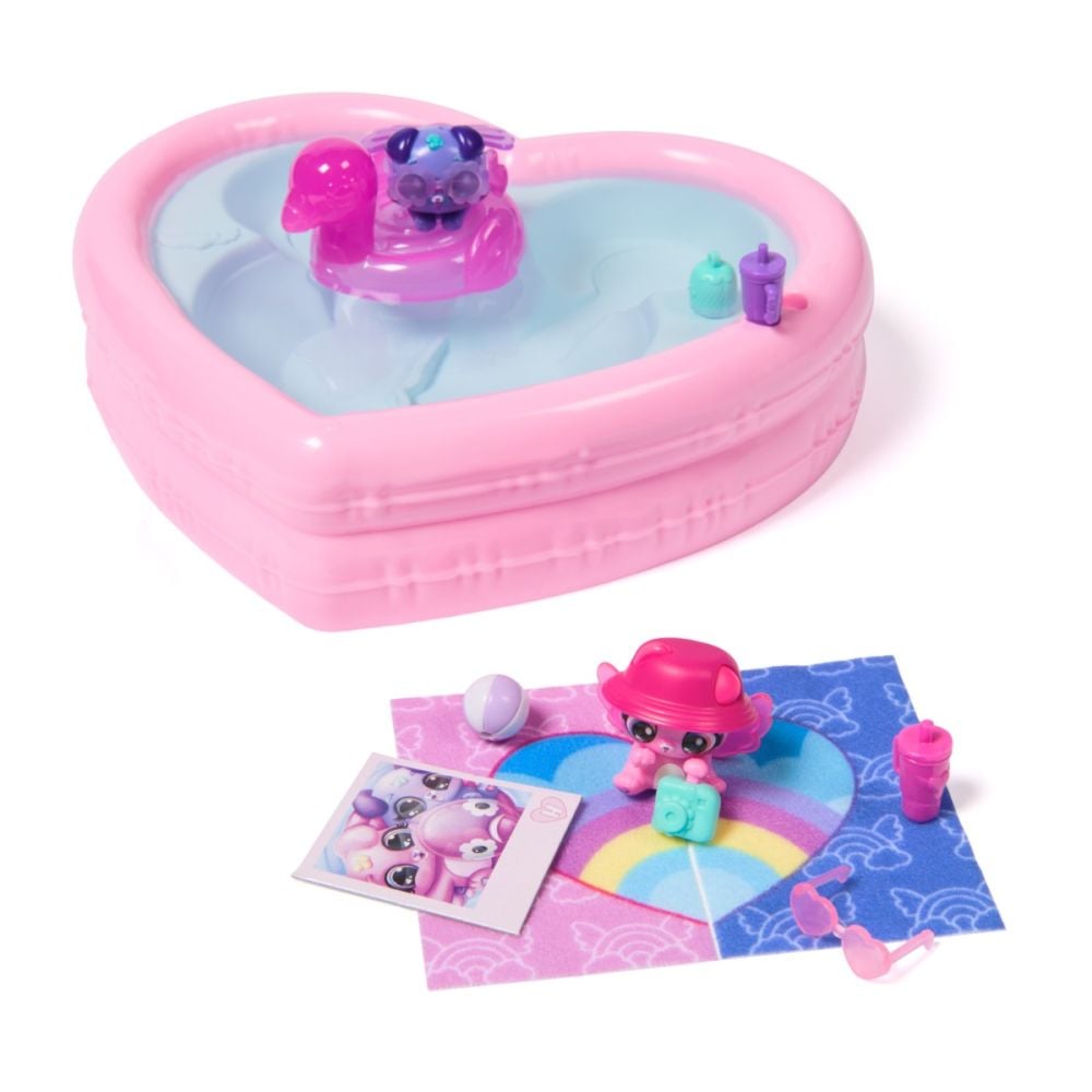 Комплект за игра с 2 фигурки, Hatchimals, Парти край басейна, 6072786