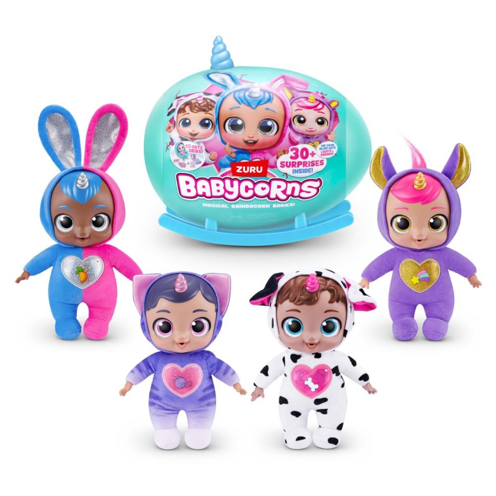 Плюшена играчка изненада, Rainbocorns, Babycorns, 30 изненади