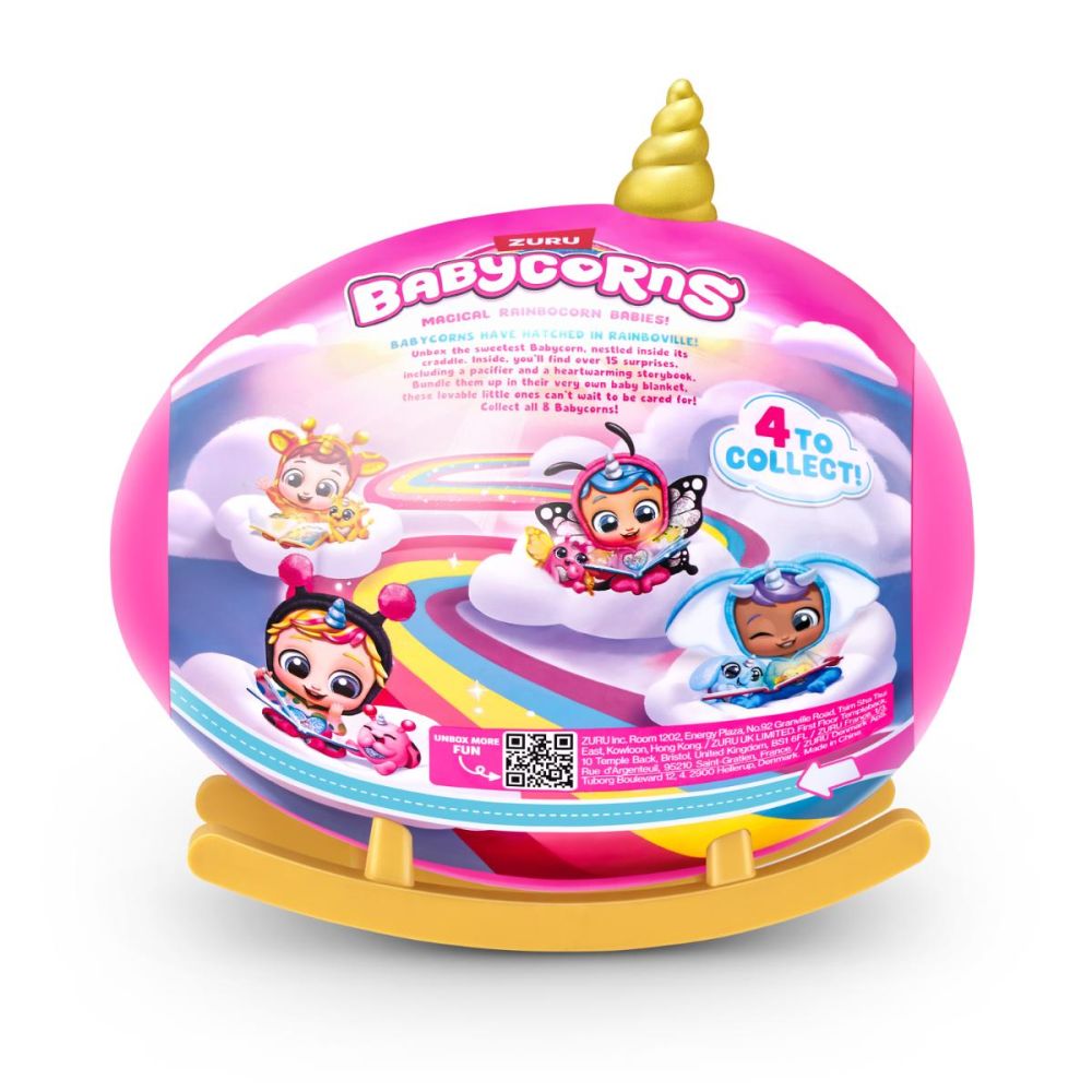 Плюшена играчка изненада, Rainbocorns, Babycorns, 15 изненади