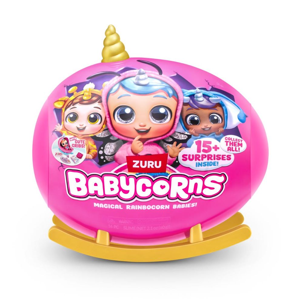 Плюшена играчка изненада, Rainbocorns, Babycorns, 15 изненади