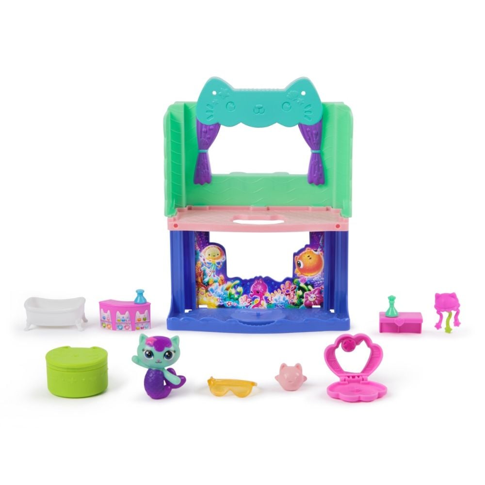 Комплект за игра с фигурки, Gabbys Dollhouse, MerCat Spa-wesome Bathroom, 20151912