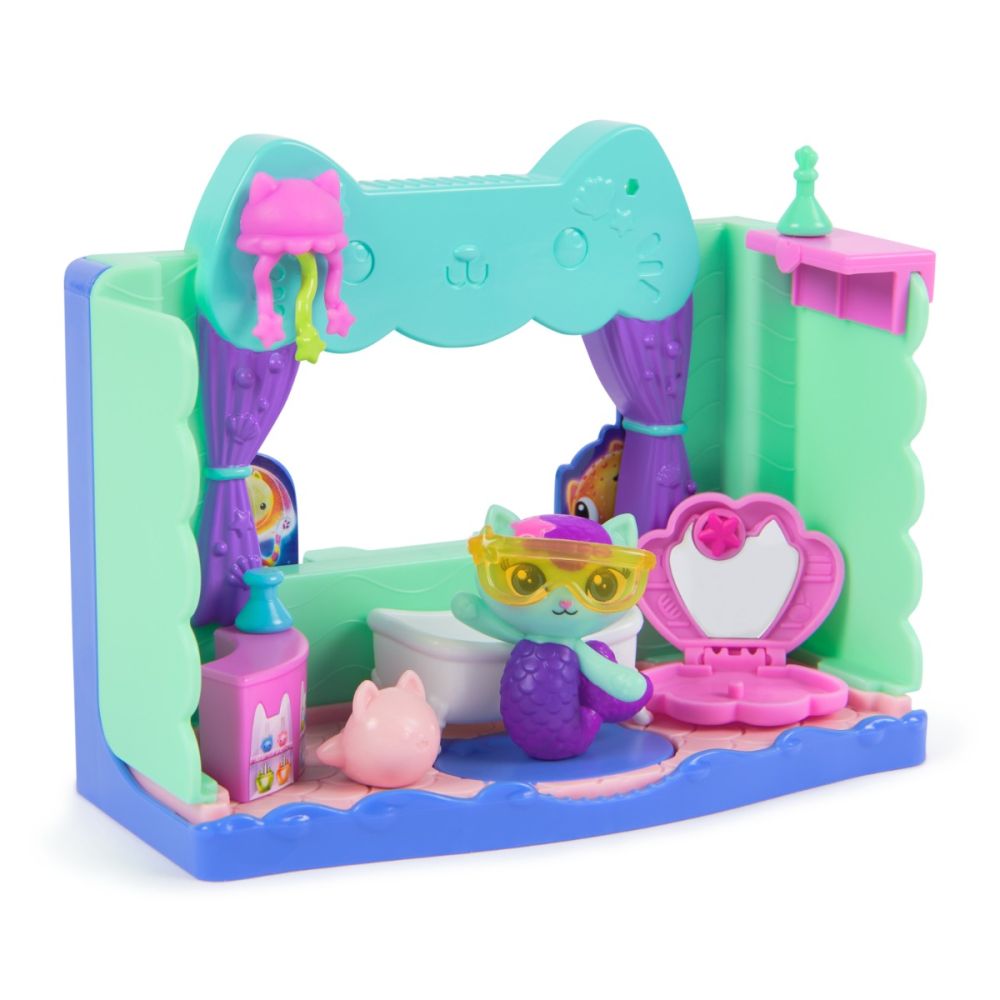 Комплект за игра с фигурки, Gabbys Dollhouse, MerCat Spa-wesome Bathroom, 20151912