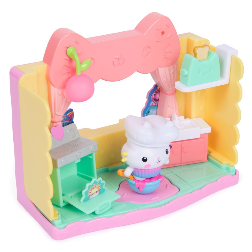 Комплект за игра с фигурки, Gabbys Dollhouse, Cakey Sprinkle Cake-tastic kitchen, 20151913