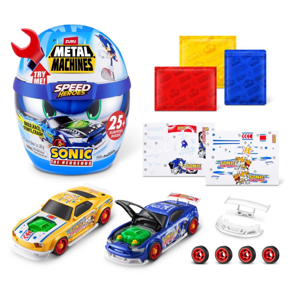 Комплект за сглобяване на кола, Metal Machines, Speed Heroes, Sonic the Hedgehog