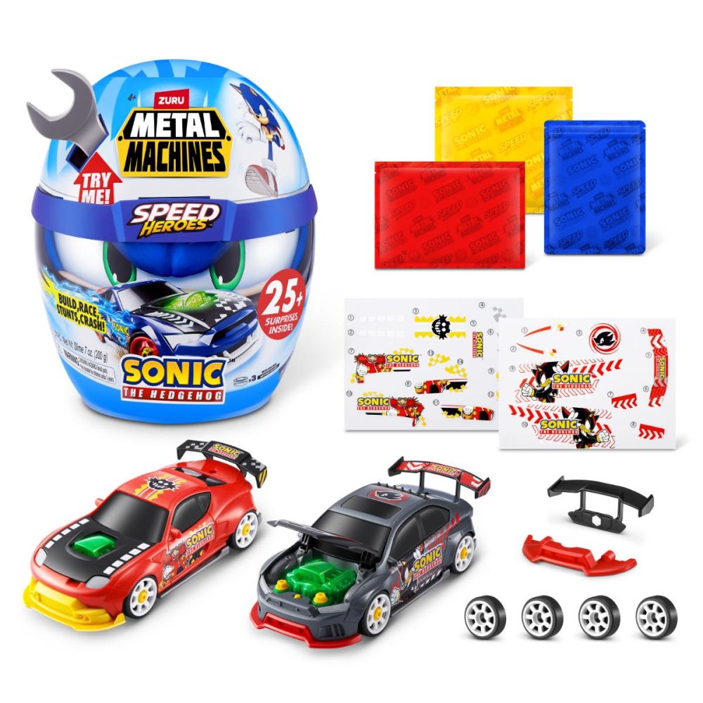 Комплект за сглобяване на кола, Metal Machines, Speed Heroes, Sonic the Hedgehog