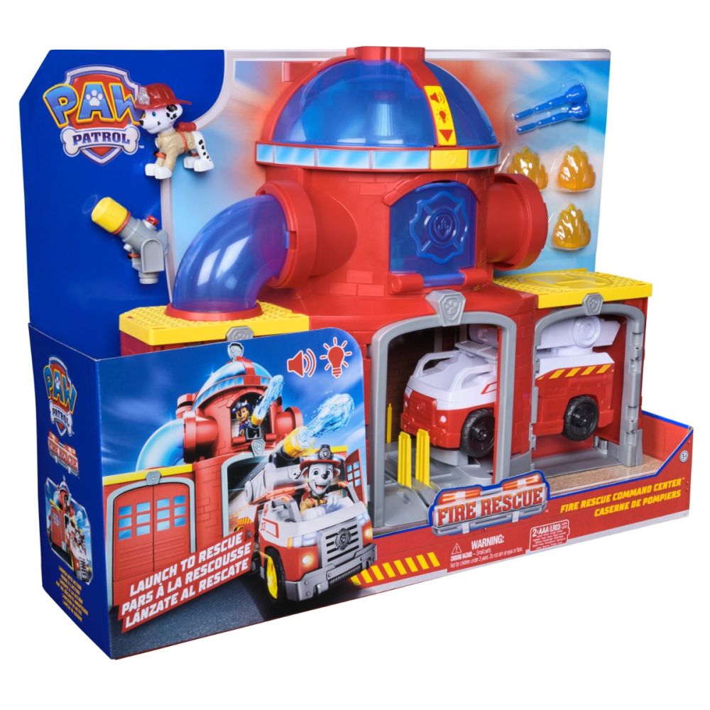Комплект за игра с превозно средство, Paw Patrol, Fire Rescue Command Centre, 6073760