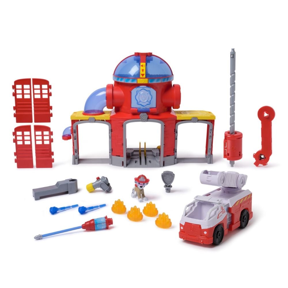 Комплект за игра с превозно средство, Paw Patrol, Fire Rescue Command Centre, 6073760