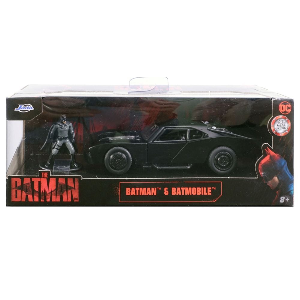 Комплект кола и фигурка от метал, Jada, Batman и Batmobile 2022, 1:32