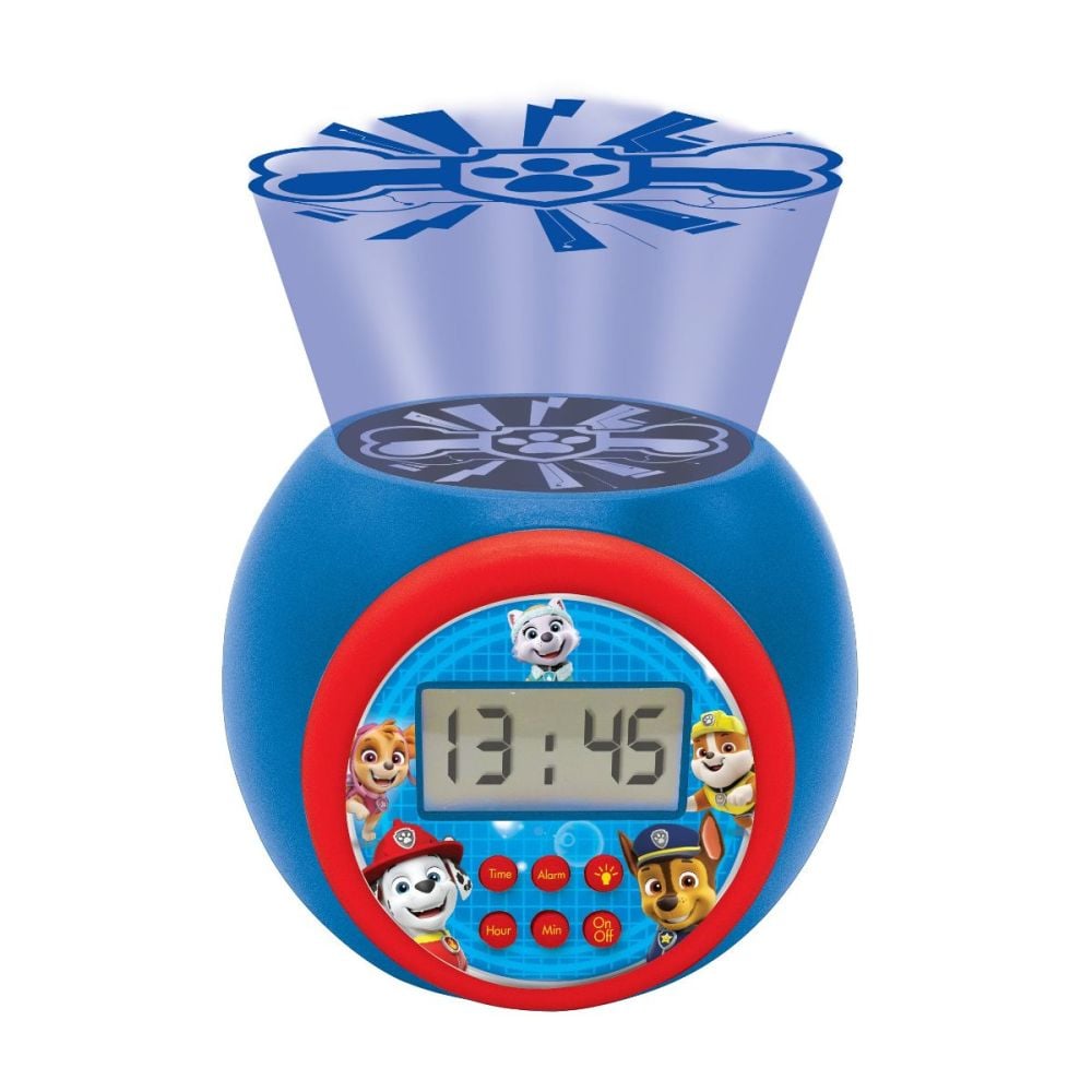 Будилник с проектор и таймер, Lexibook, Paw Patrol