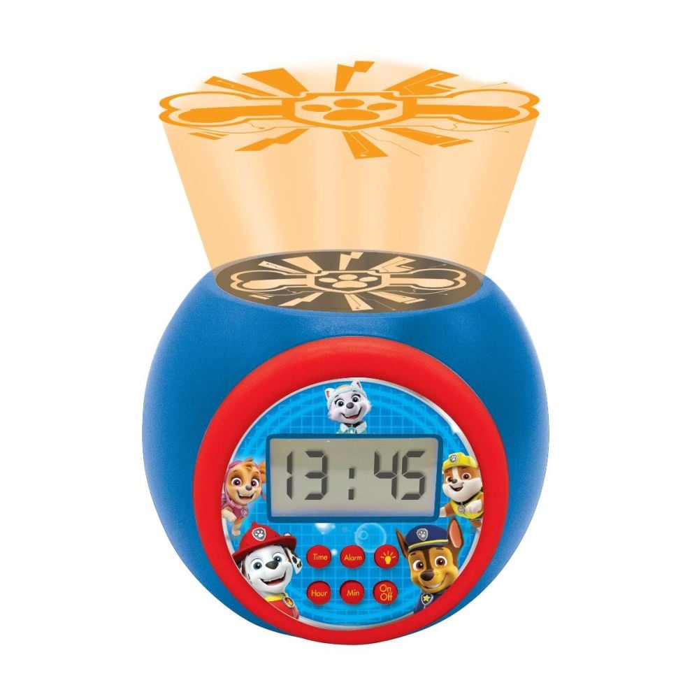 Будилник с проектор и таймер, Lexibook, Paw Patrol