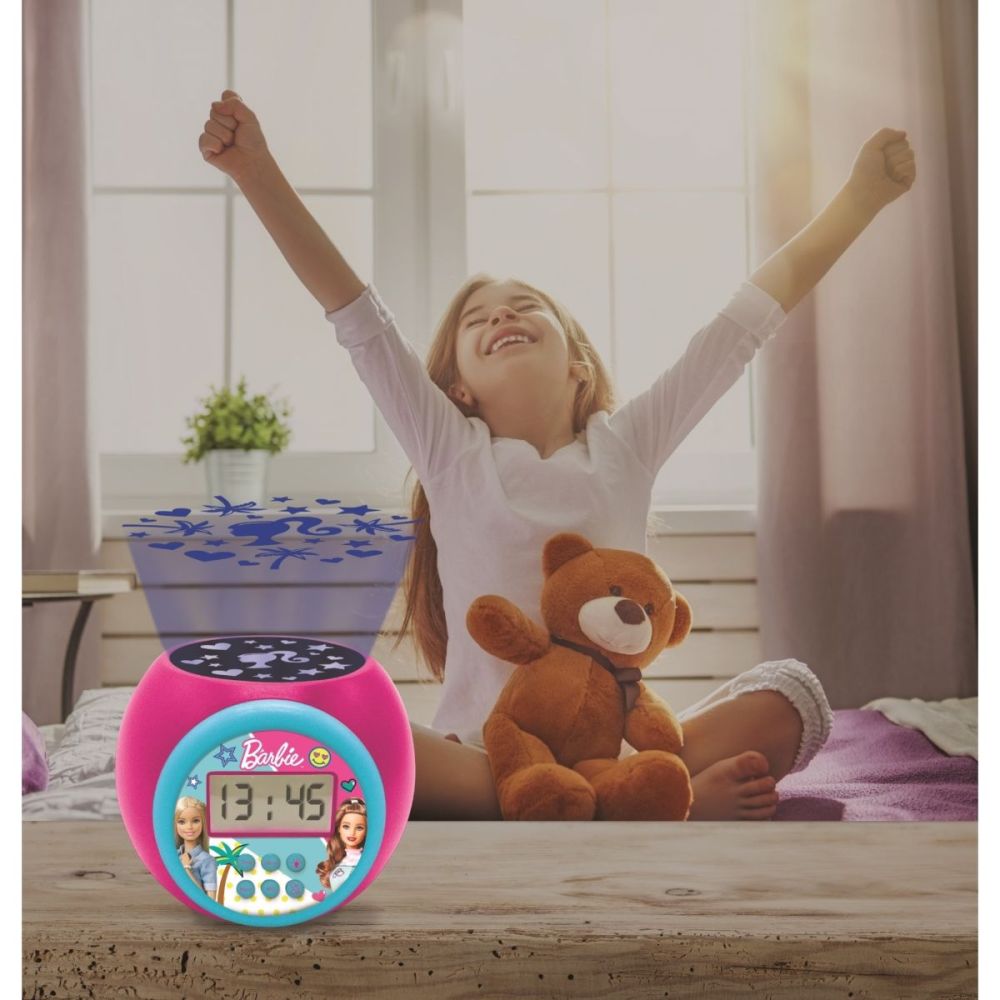 Будилник с проектор и таймер, Lexibook, Barbie