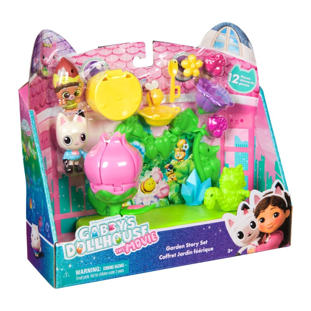 Комплект за игра с фигурки, Gabbys Dollhouse, Garden Story, 12 части, 6074117