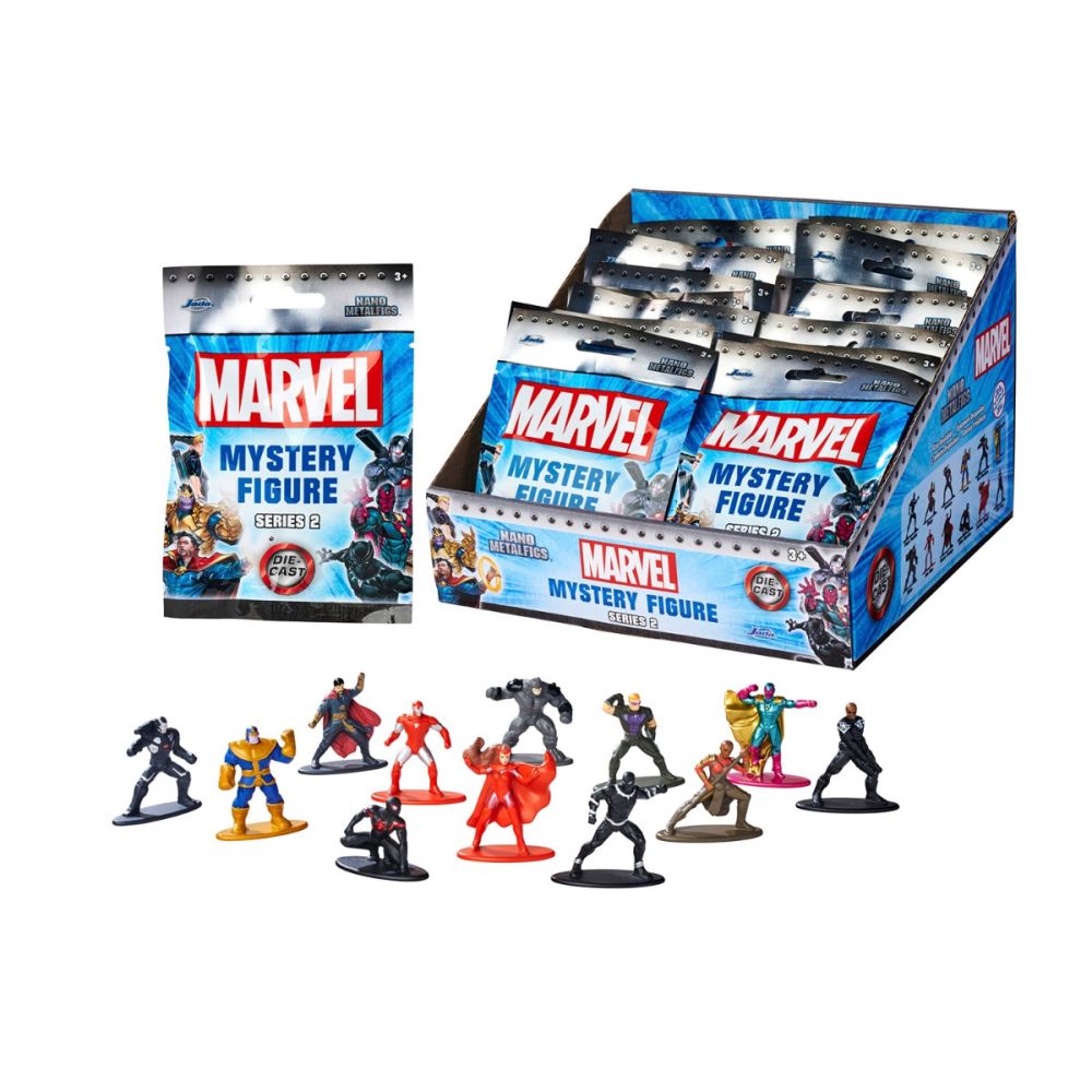 Метална фигурка изненада, Jada, Nano Marvel, 4 см