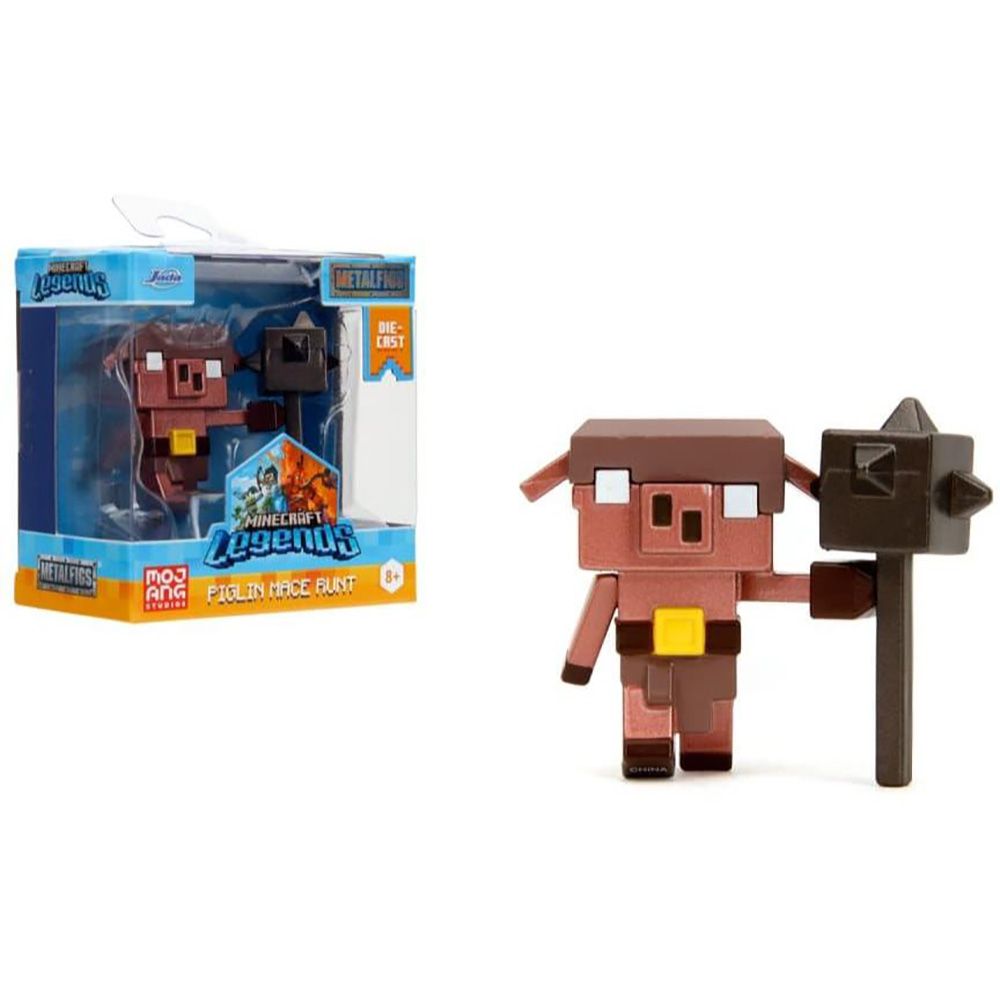 Метална фигурка, Jada, Minecraft, Piglin Mace Runt, 6,5 см