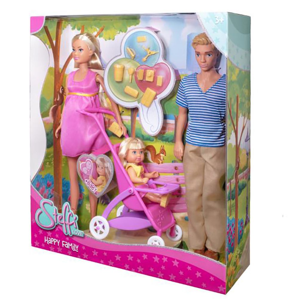 Комплект за игра с кукла, Steffi Love, Happy Family