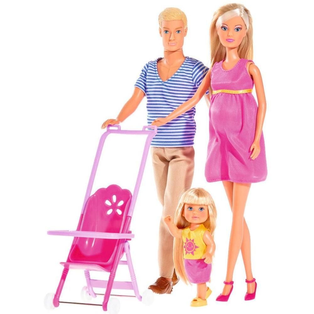 Комплект за игра с кукла, Steffi Love, Happy Family