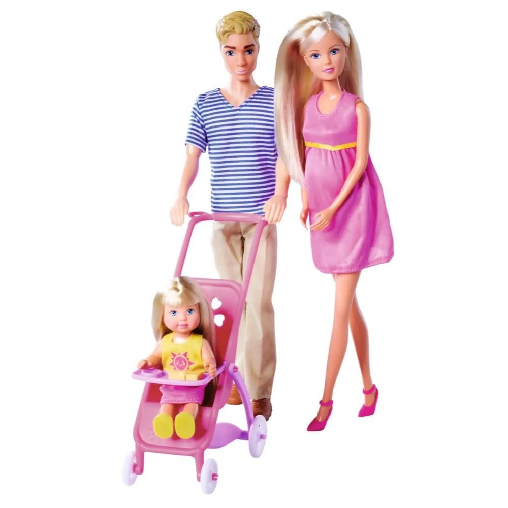 Комплект за игра с кукла, Steffi Love, Happy Family