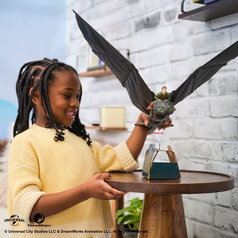 Летяща фигурка с дистанционно управление, DreamWorks Dragons, Toothless, 6074369