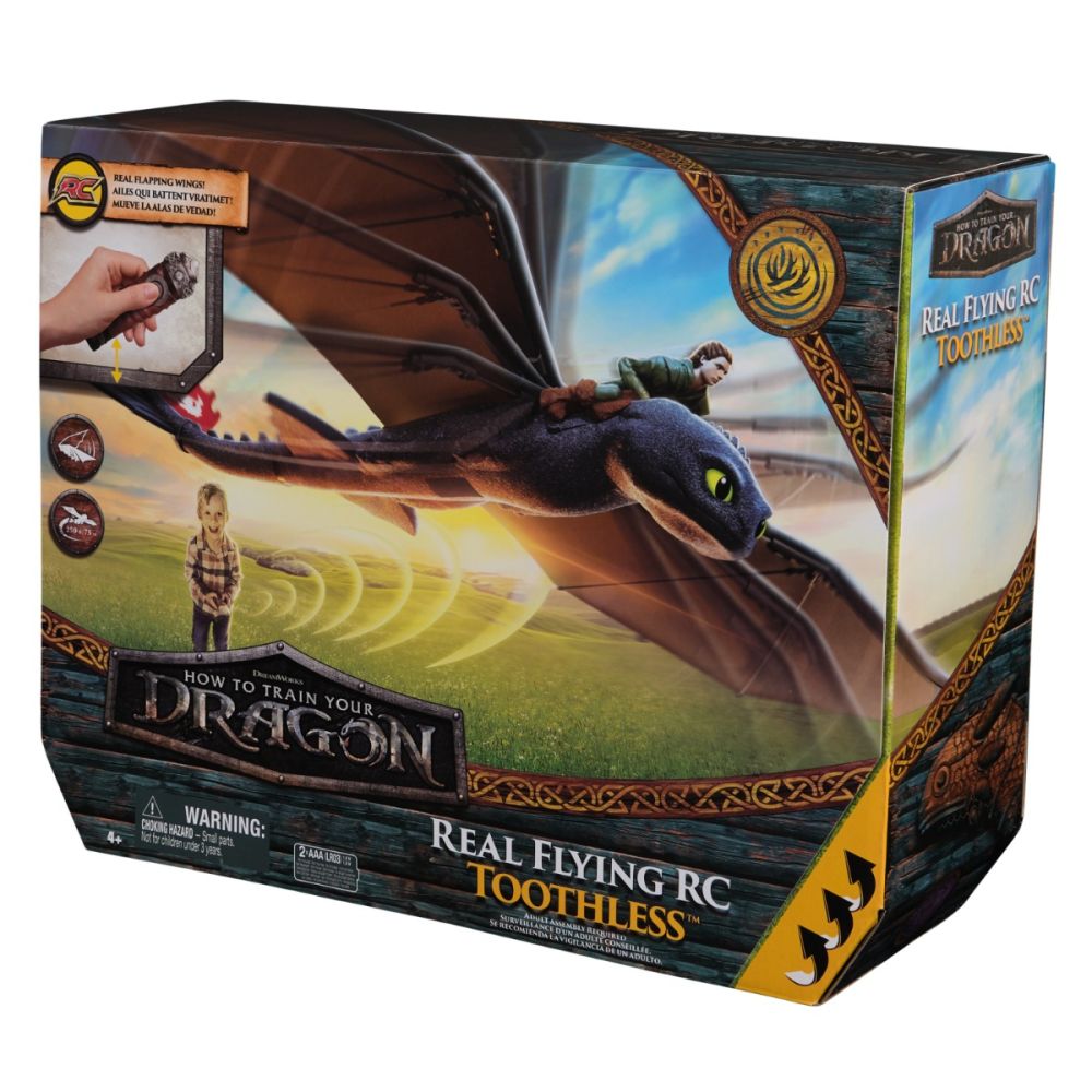 Летяща фигурка с дистанционно управление, DreamWorks Dragons, Toothless, 6074369