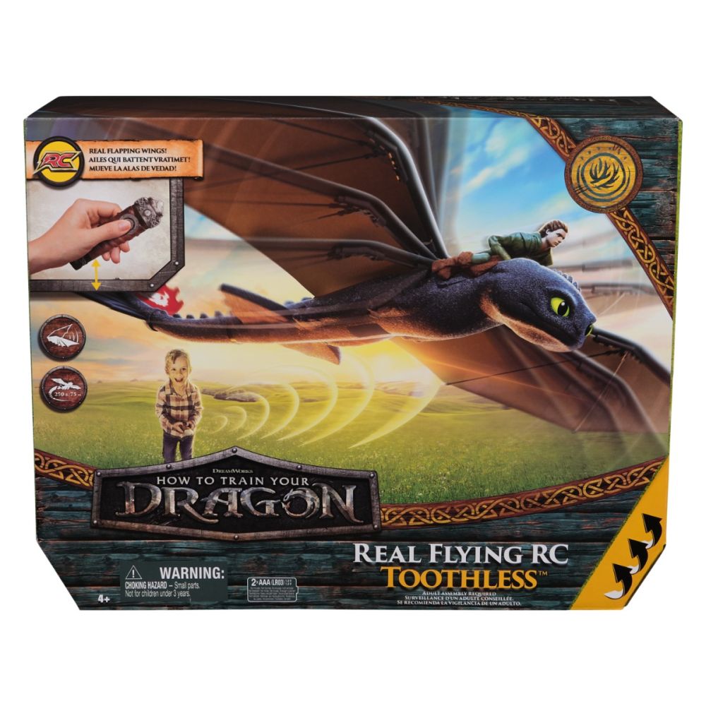 Летяща фигурка с дистанционно управление, DreamWorks Dragons, Toothless, 6074369