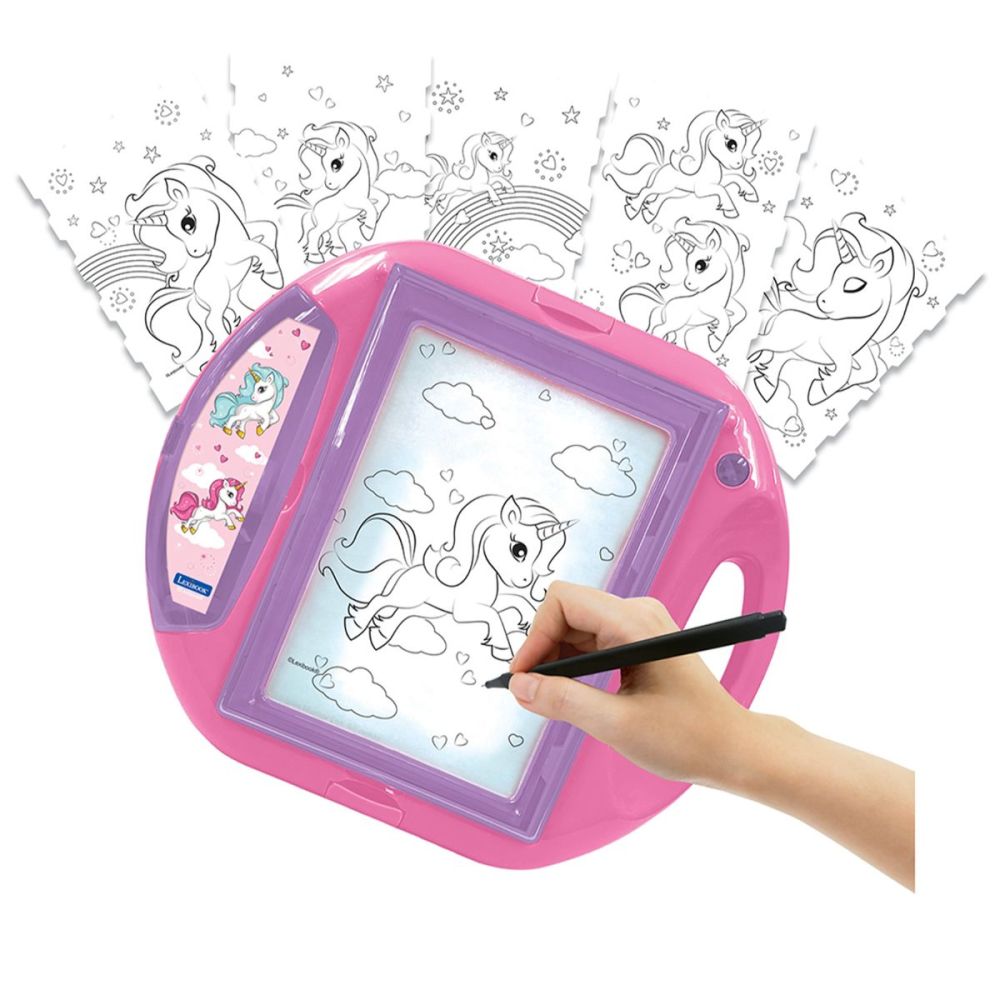Проектор за рисуване с шаблони и печати, Lexibook, Unicorn