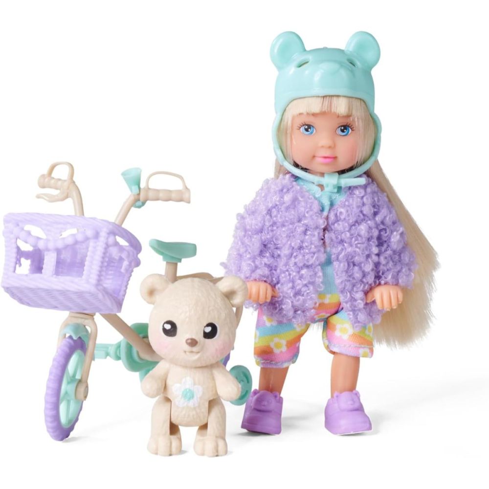Комплект за игра с кукла, Evi Love, Teddy bike