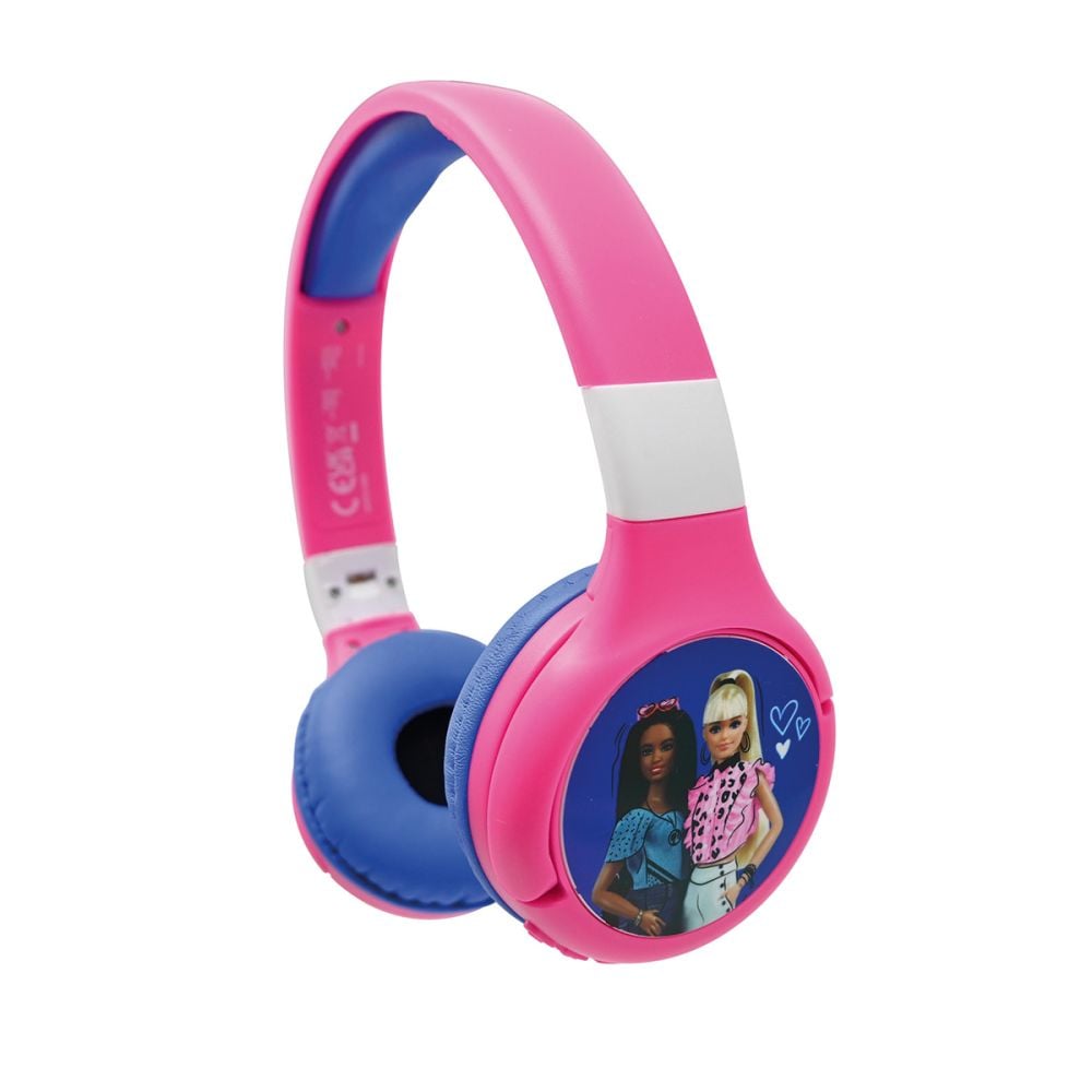 Сгъваеми слушалки с кабел и Bluetooth, Lexibook, Barbie