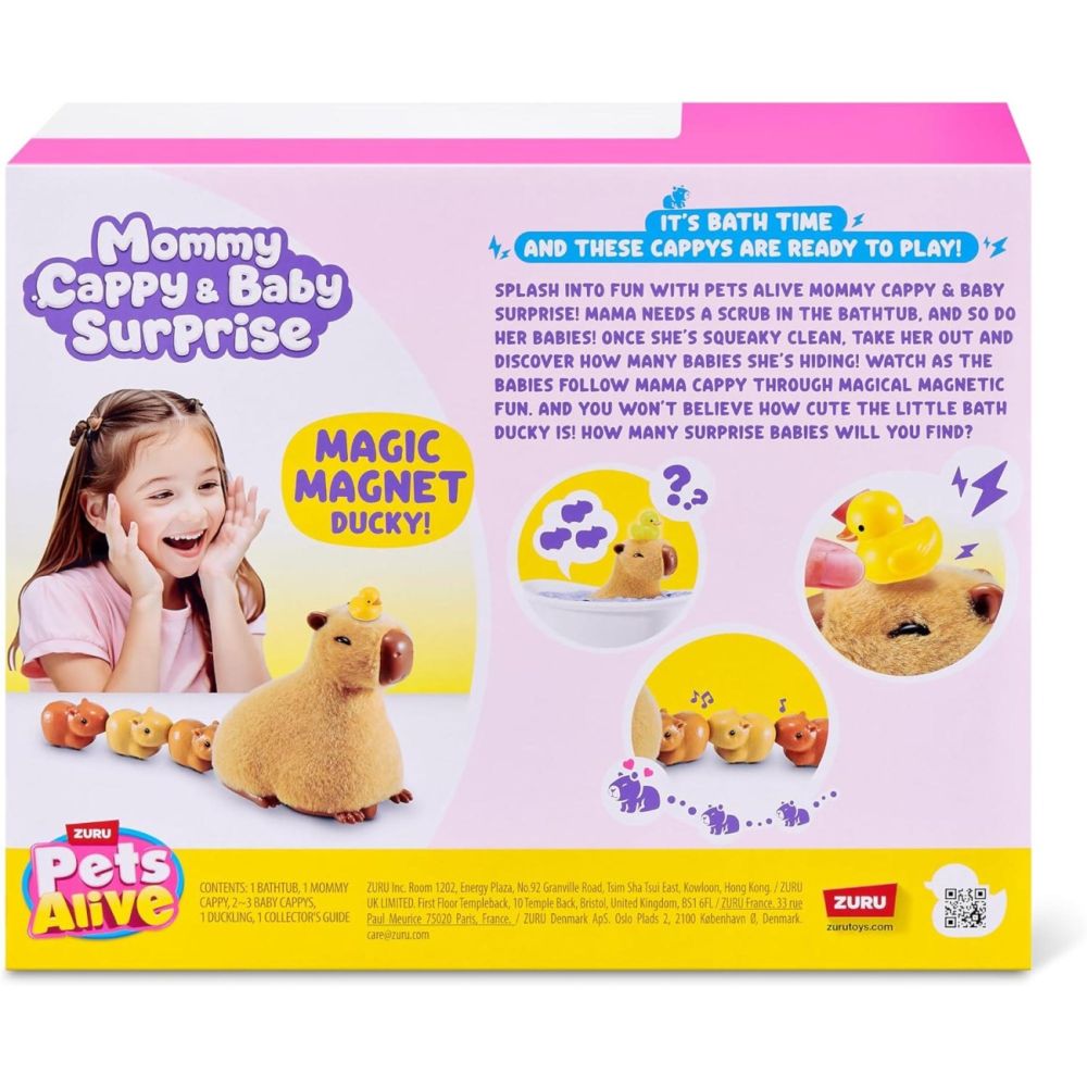Интерактивен комплект за игра, Pets Alive, Мама Капибара и нейните малки