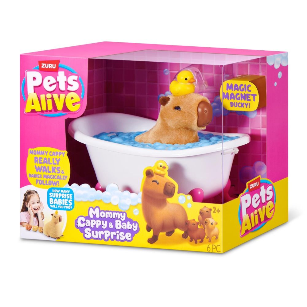 Интерактивен комплект за игра, Pets Alive, Мама Капибара и нейните малки