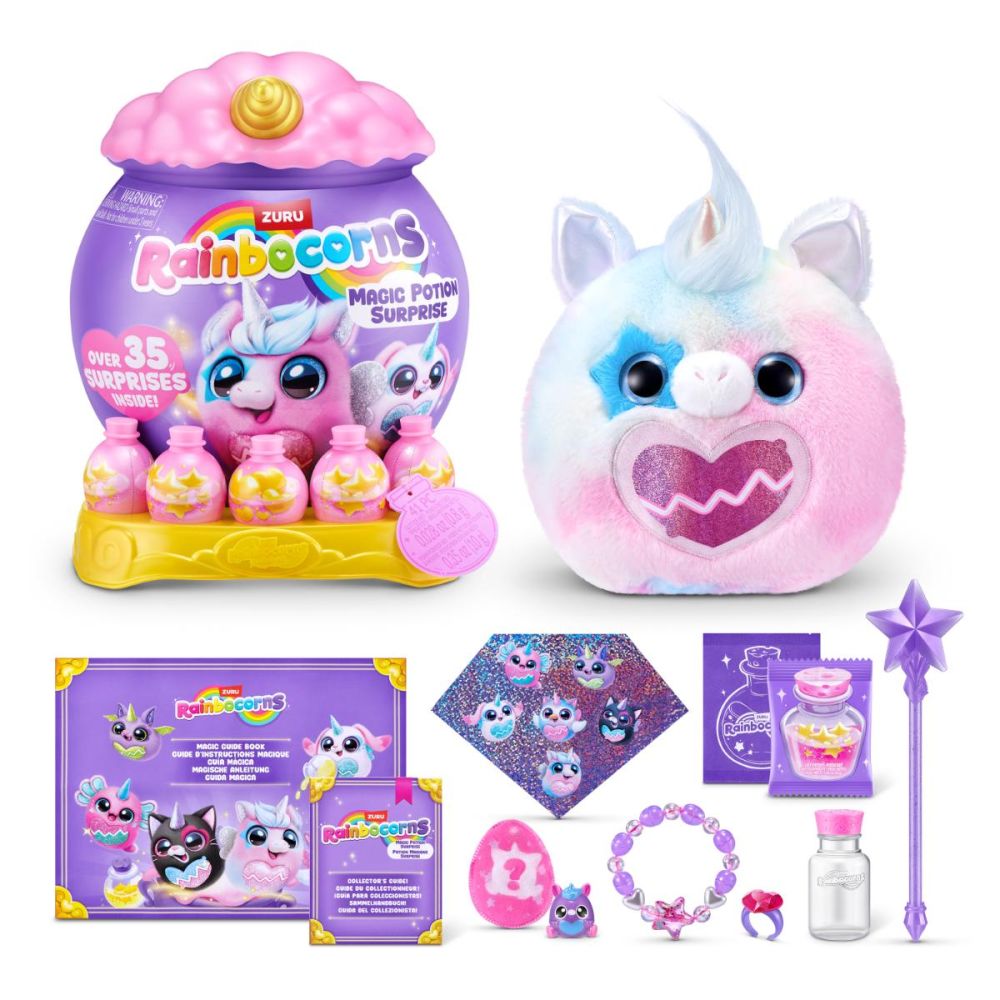 Плюшена играчка изненада, Rainbocorns, Magic Potion Surprise, 35 изненади