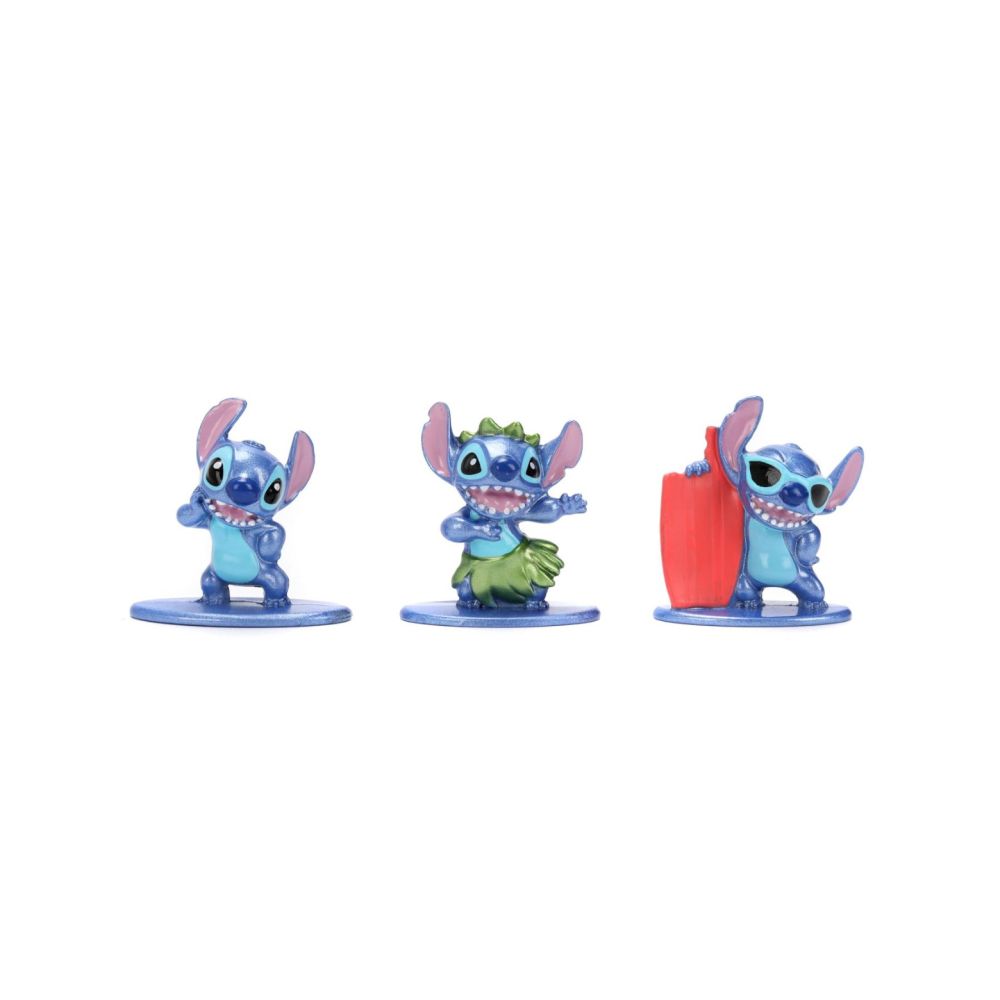 Комплект 3 фигурки, Jada, Disney Stitch, 4 см