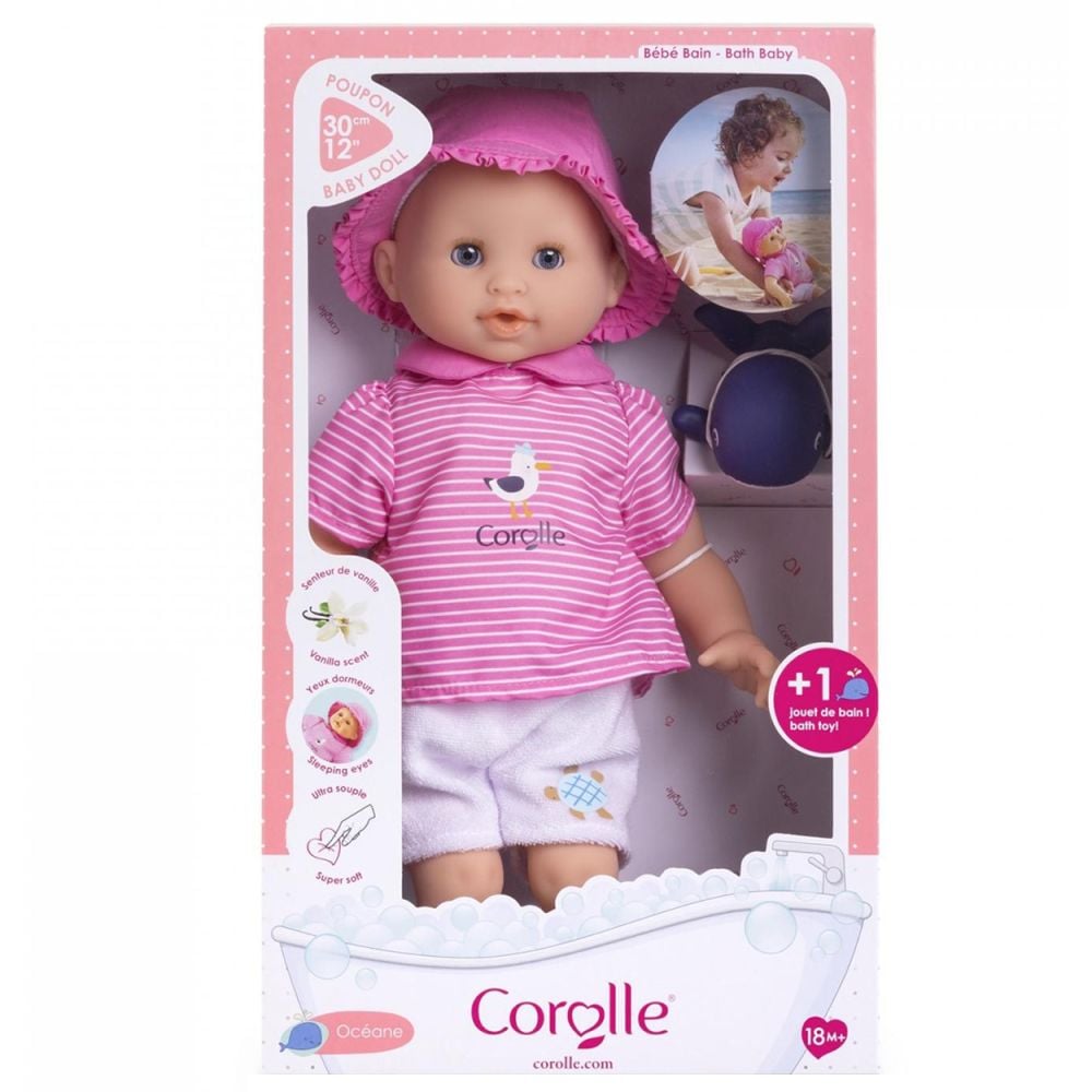 Кукла с играчка за баня Mon Premier Poupon Corolle, Baby Bath Oceane