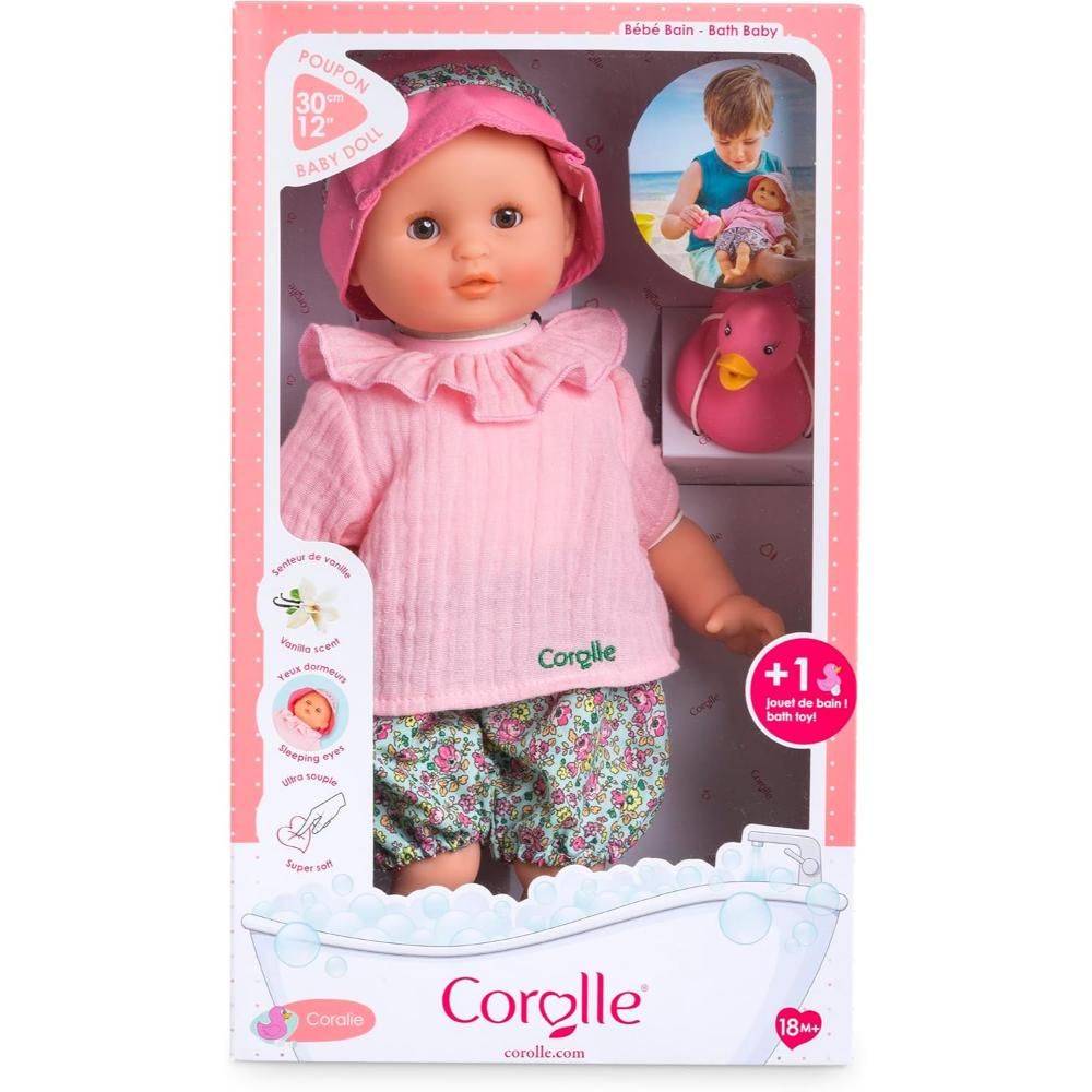 Кукла с играчка за баня Mon Premier Poupon Corolle, Baby Bath Coralie
