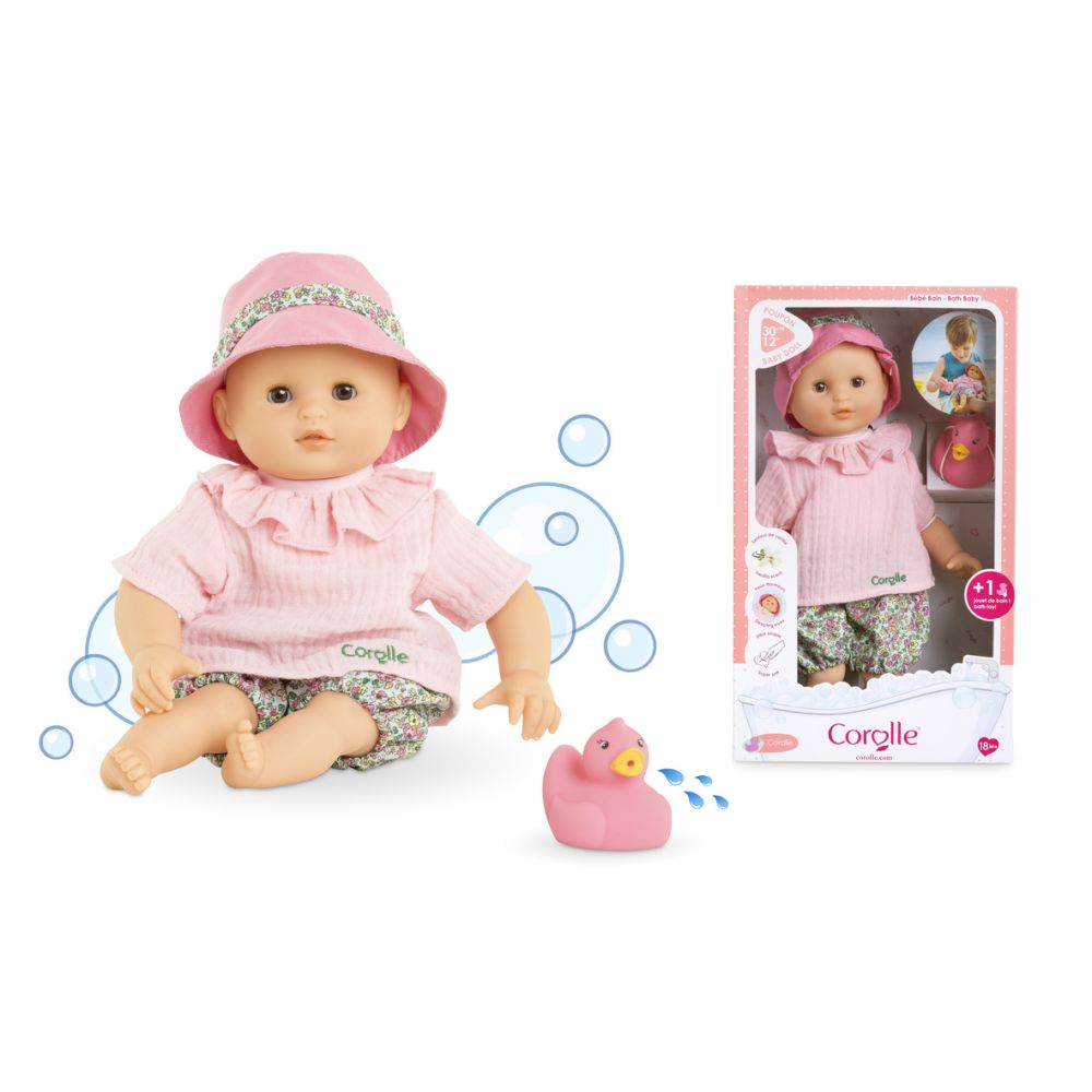Кукла с играчка за баня Mon Premier Poupon Corolle, Baby Bath Coralie