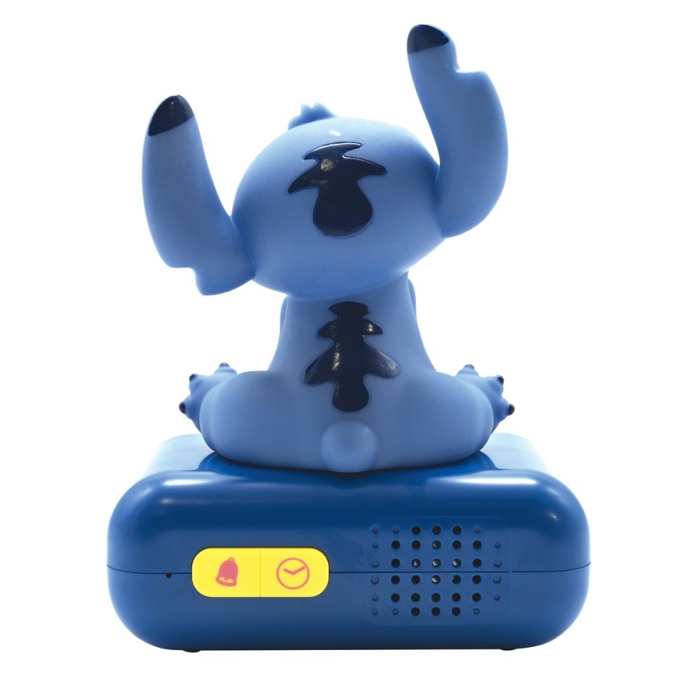 Дигитален часовник с аларма и светлина, Lexibook, Disney Stitch
