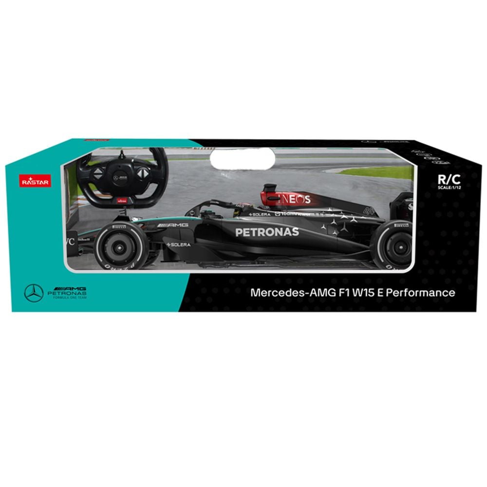 Количка с дистанционно управление, Rastar, Mercedes-AMG F1 W15 E Performance, 1:12
