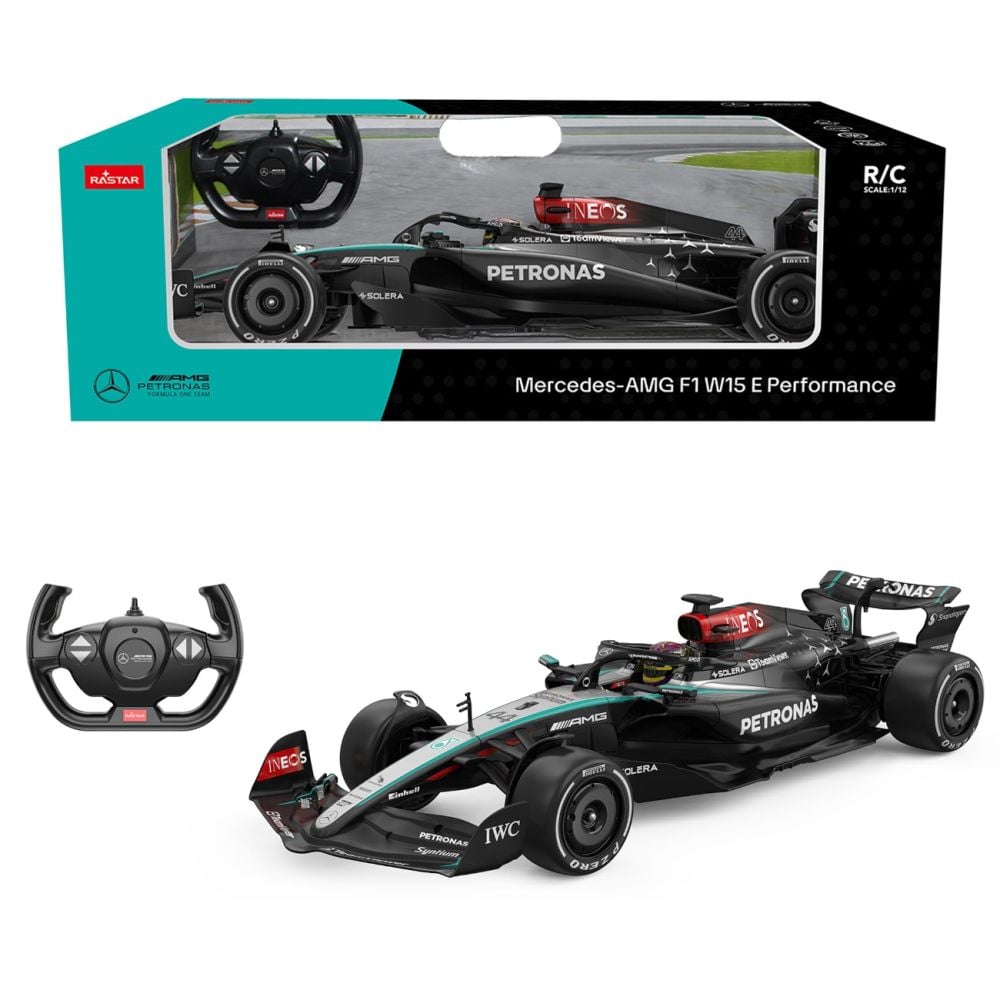 Количка с дистанционно управление, Rastar, Mercedes-AMG F1 W15 E Performance, 1:12