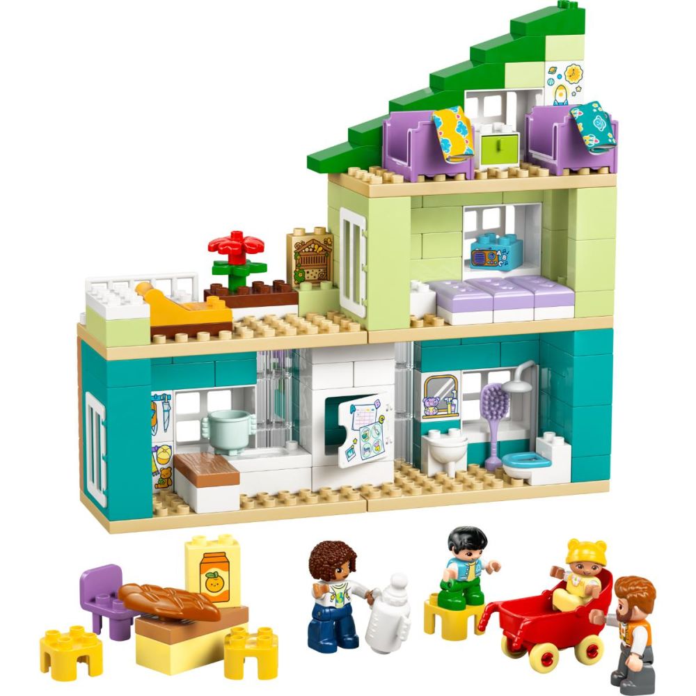 LEGO® DUPLO - Модерна семейна къща „3 в 1“ с фигури (10470)