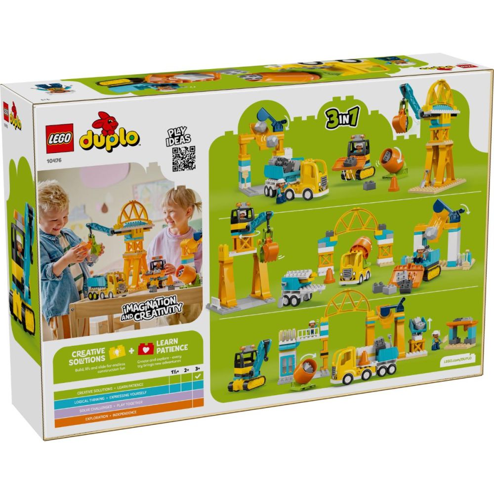 LEGO® DUPLO - Строителна площадка и машини „3 в 1“ (10476)