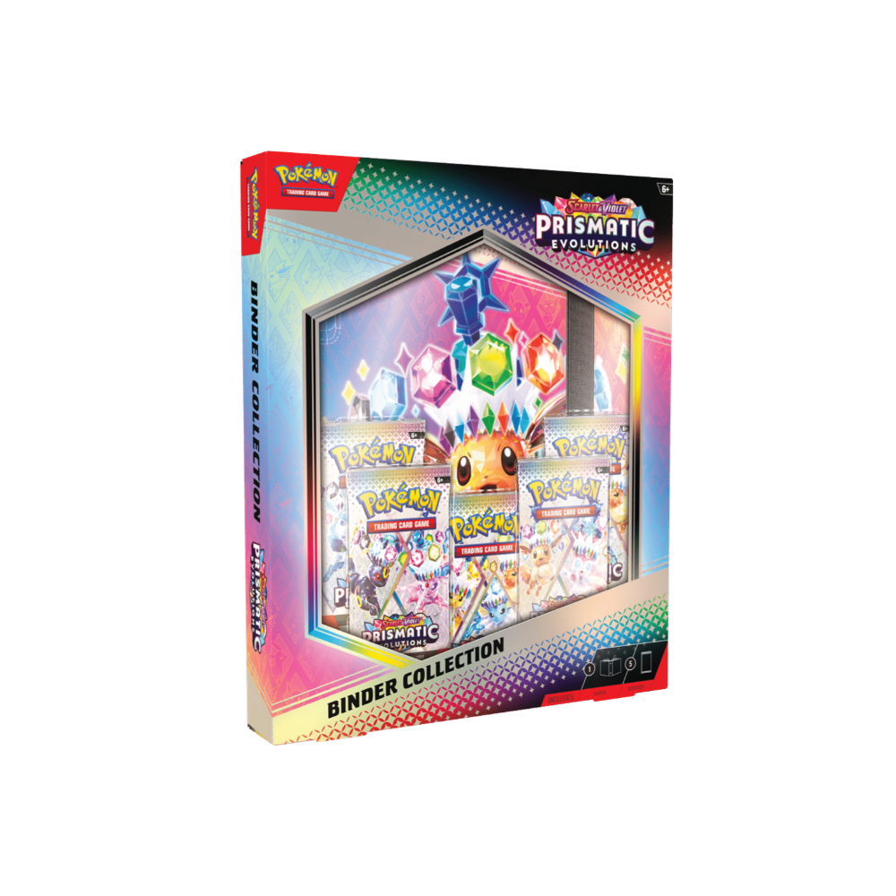 Комплект карти за игра и албум, Pokemon, Sv Prismatic Evolutions, Binder Collection