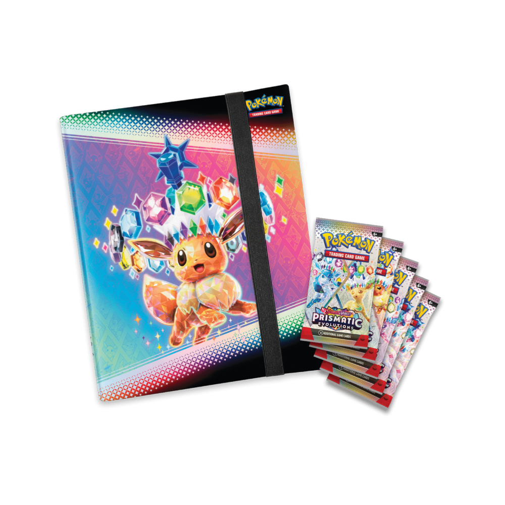 Комплект карти за игра и албум, Pokemon, Sv Prismatic Evolutions, Binder Collection