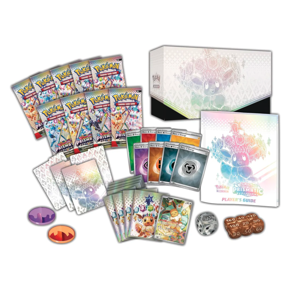 Комплект карти за игра, Pokemon, SV Prismatic Evolutions, Elite Trainer