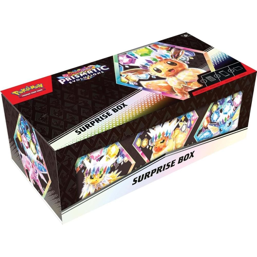 Комплект карти за игра, Pokemon, Scarlet & Violet 8.5, Prismatic Evolutions, Surprise Box